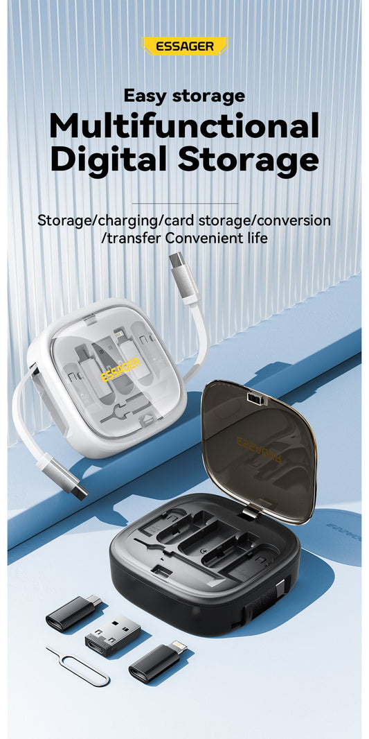 (Bundle)🔥Buy 1 Get 1 Free – Today Only!🔥Essager Jicheng multifuncational cable storage box