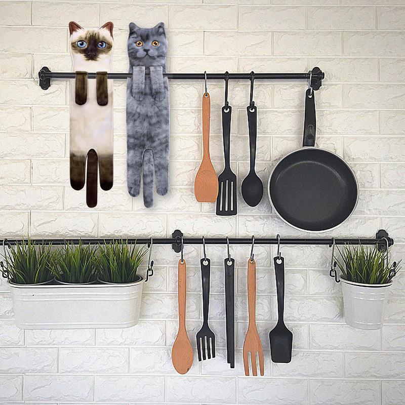 🎁 Weihnachtsangebot: 50 % Rabatt 🎅 Lustige Katzenhandtücher 🐱