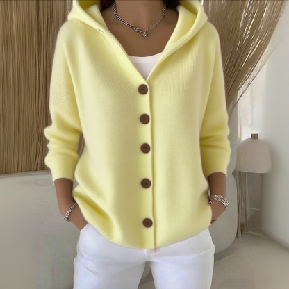 🔥LETZTER TAG SALE 50% RABATT🔥Damen Baumwoll Einfarbig Langarm Bequemer Lässiger Cardigan