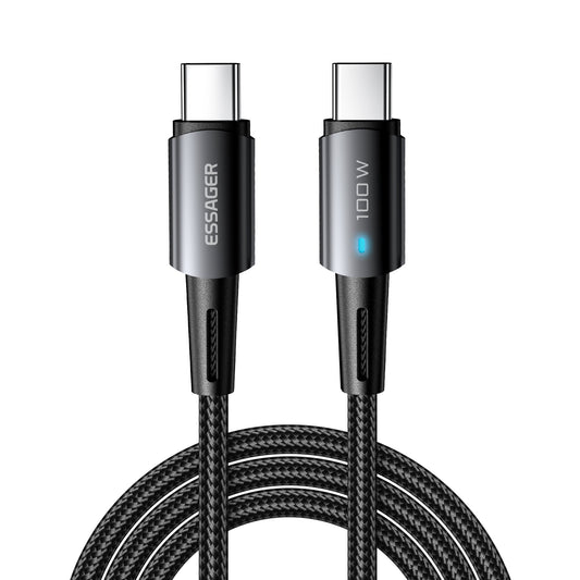 (Bundle)🔥Buy 1 Get 1 Free – Today Only！🔥Essager Classic 100W LED fast charging cable