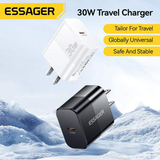 (Bundle)Essager 3-Piece Premium Charging Bundle - Ultimate Value Pack For iPhone 15 14 Pro Max MacBook iPad Samsung Xiaomi Huawei Lenovo