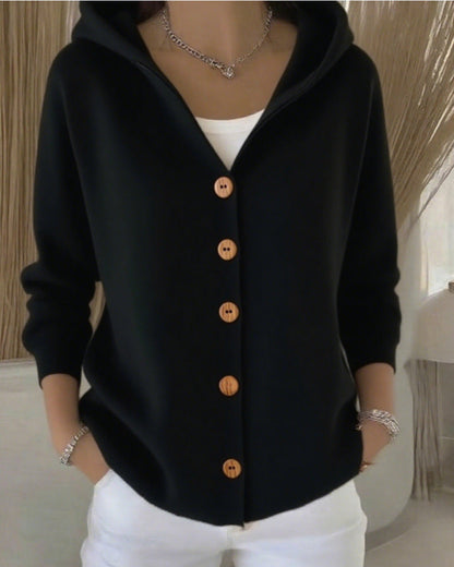 🔥LETZTER TAG SALE 50% RABATT🔥Damen Baumwoll Einfarbig Langarm Bequemer Lässiger Cardigan