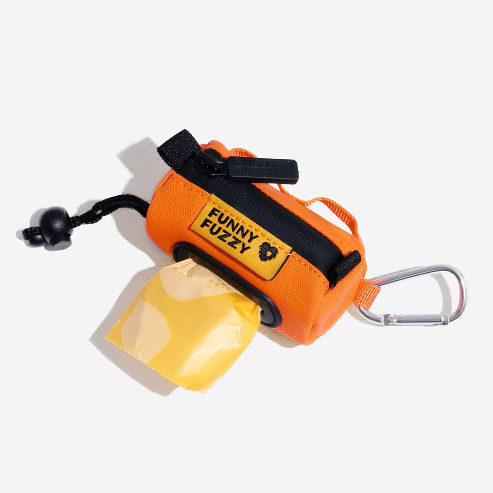 FUNNYFUZZY wasserdichter Leinenhalter mit Kotbeutelspender zum Befestigen – Flexi Walker