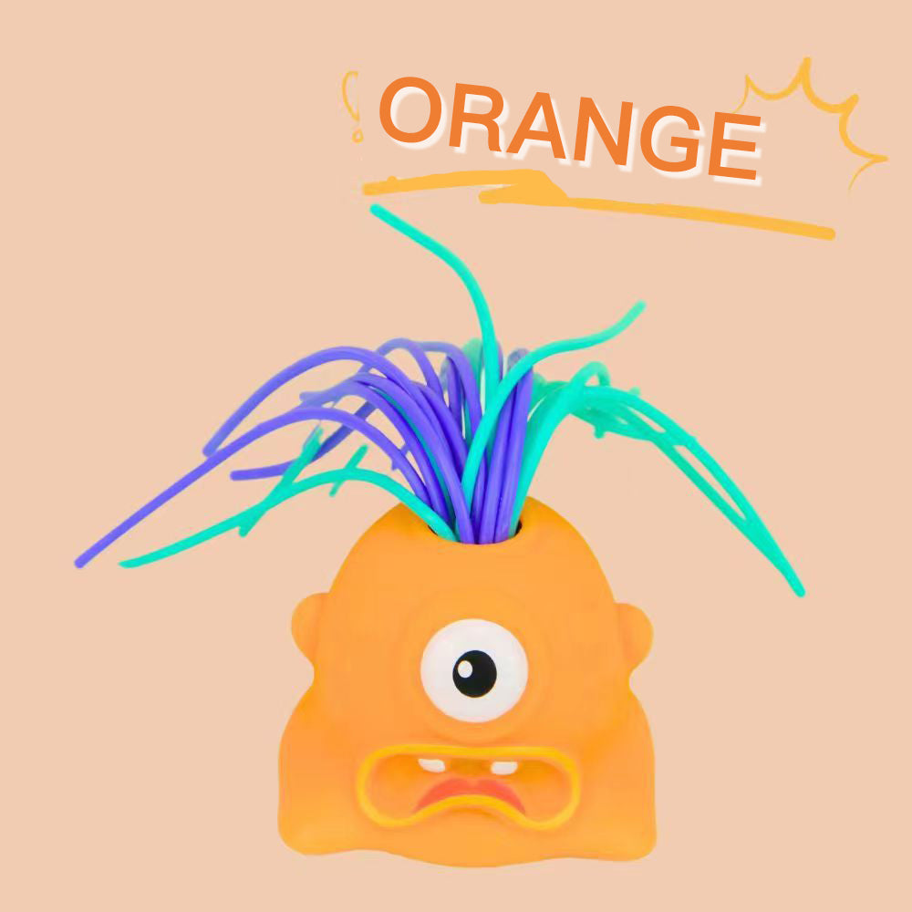 👾 JETZT 50% RABATT! 🧸 Haarziehendes Monster-Stressspielzeug – Dehnbares sensorisches Fidget-Tool für Angstlinderung & Konzentration, sicher für Kinder/Erwachsene 🎯✨
