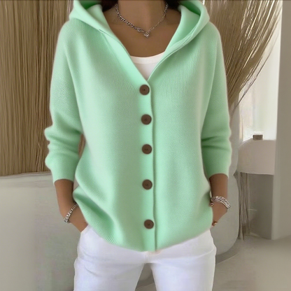 🔥LETZTER TAG SALE 50% RABATT🔥Damen Baumwoll Einfarbig Langarm Bequemer Lässiger Cardigan