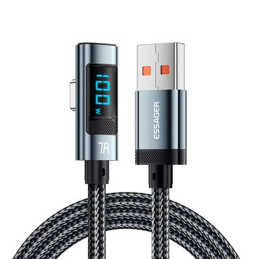 (Bundle)🔥Buy 1 Get 1 Free – Today Only！🔥Essager Haochen Bend A-C 7A Fast Charging Cable