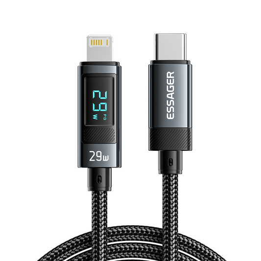 (Bundle)🔥Buy 1 Get 1 Free – Today Only！🔥Essager Haochen C-L 29W fast charging cable