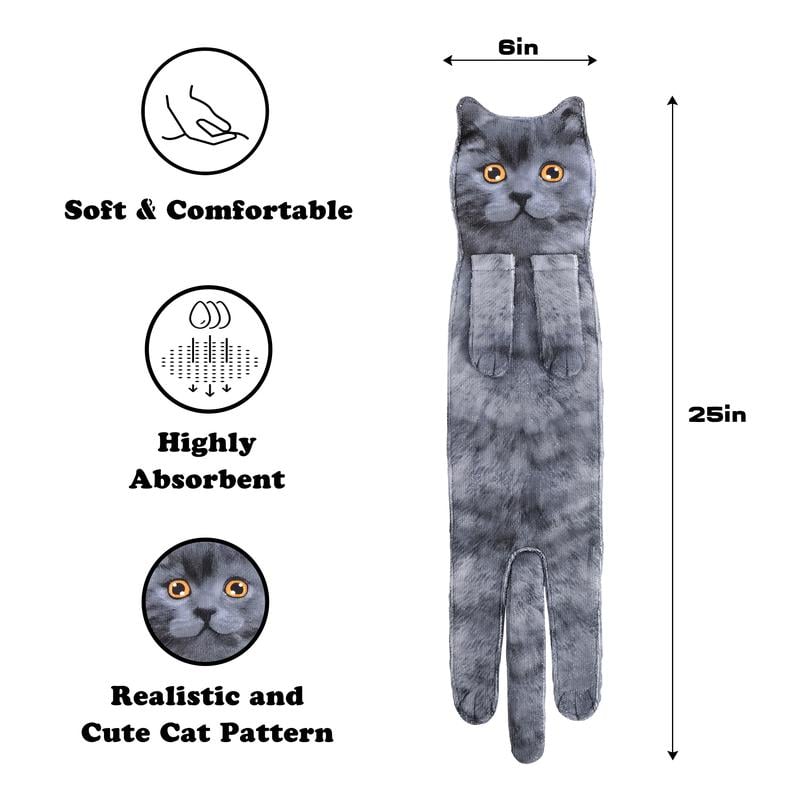 🎁 Weihnachtsangebot: 50 % Rabatt 🎅 Lustige Katzenhandtücher 🐱