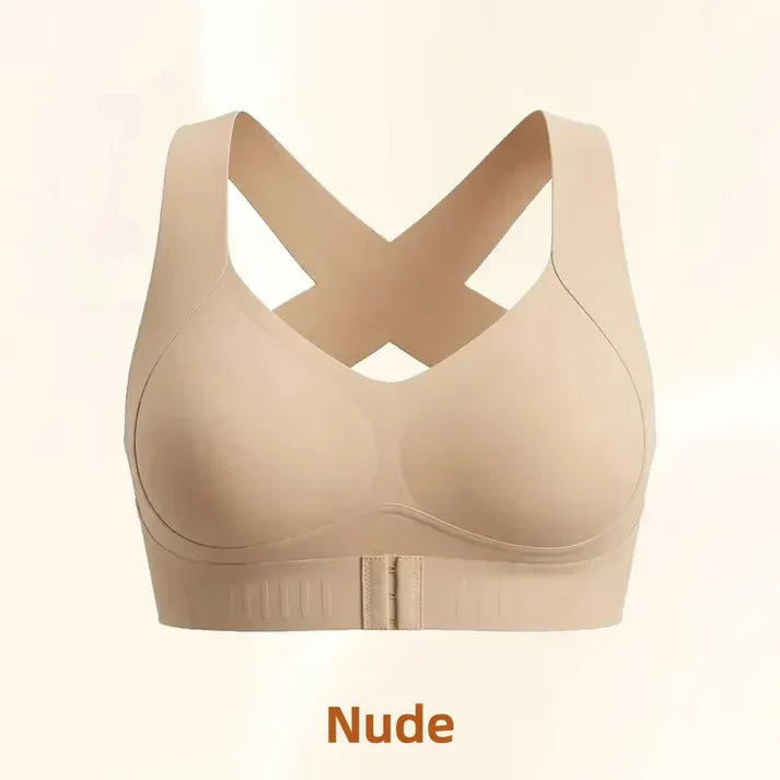🤩HOT SALE - 50% OFF💝Front Closure Cross-Back Wireless Posture Bra
