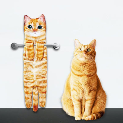 🎁 Weihnachtsangebot: 50 % Rabatt 🎅 Lustige Katzenhandtücher 🐱