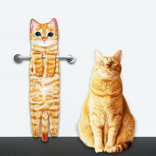 🎁 Weihnachtsangebot: 50 % Rabatt 🎅 Lustige Katzenhandtücher 🐱