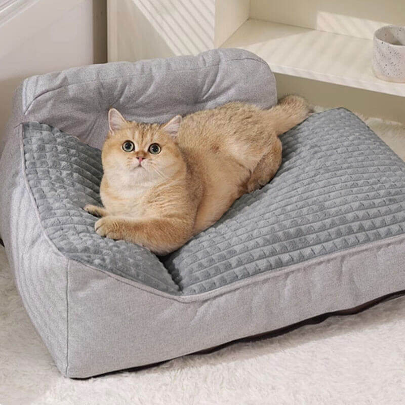 Verdicktes, waschbares Katzen- und Hundebett für alle Jahreszeiten