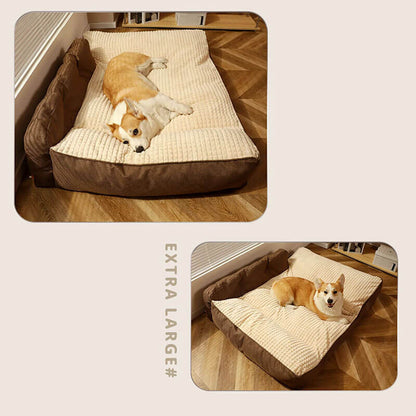 Verdicktes, waschbares Katzen- und Hundebett für alle Jahreszeiten