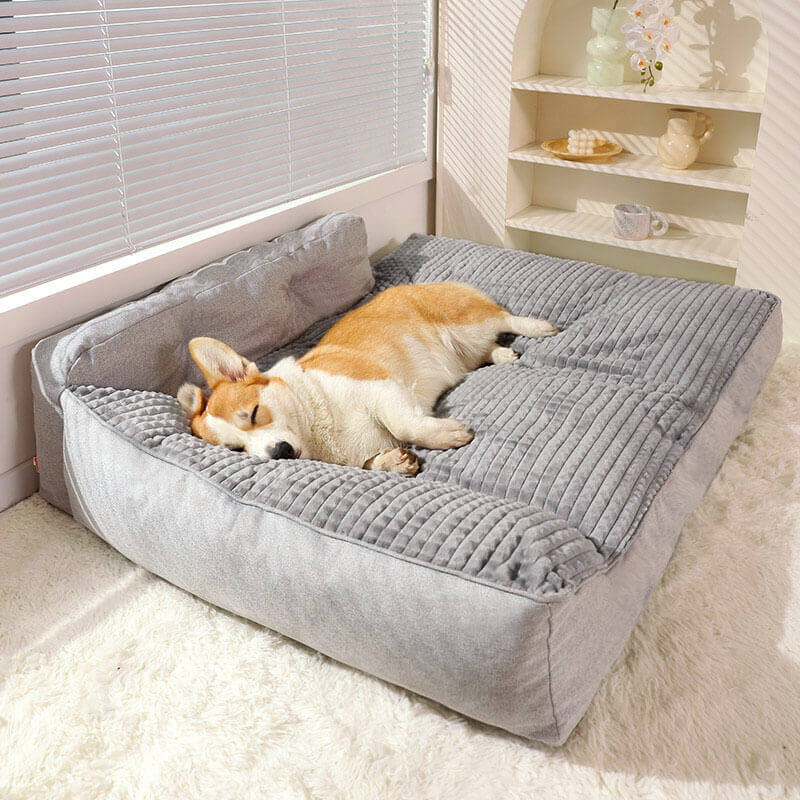 Verdicktes, waschbares Katzen- und Hundebett für alle Jahreszeiten
