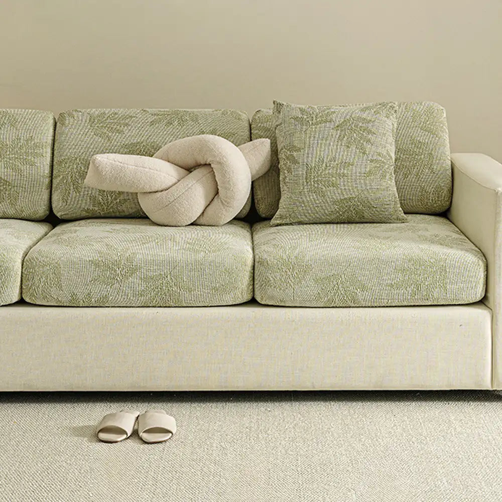 Elastischer Chenille-Sofaüberzug für Ecksofas, Ganzjahres-Schutz, kratzfest, vollflächig abdeckend, dehnbar