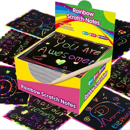 Buy 2 Get 10% Off & Free Shipping🔥Creative Rainbow Scratch Paper Art Set