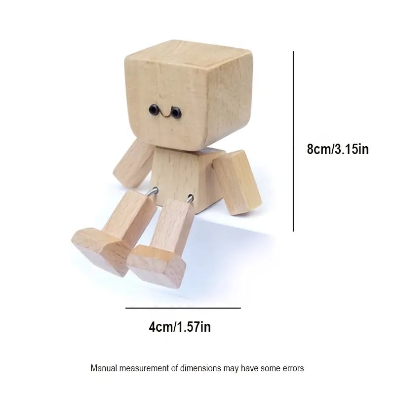 🔥 LETZTER TAG DER AKTION - 50% RABATT 🔥Bezaubernde kleine Holzfigur, die wackelt