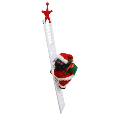 🎁Christmas Sale 50% OFF🎅Electric Fireplace Climbing Santa Claus Musical Toys🪜