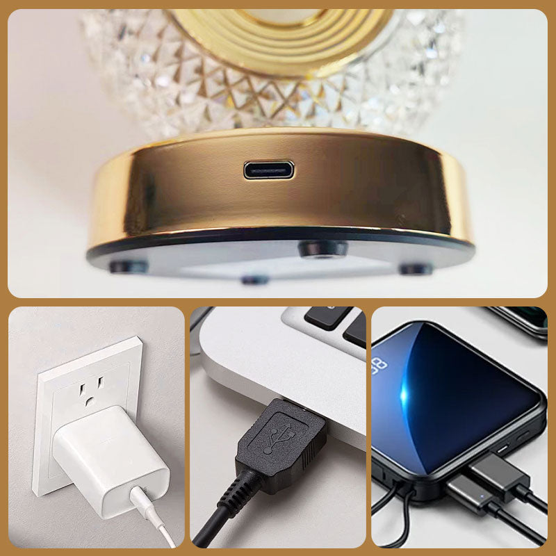 🎁Weihnachtsangebot: 50 % RABATT!!🎄ÜBER 50.000 VERKAUFT! ✨Wiederaufladbare luxuriöse Kristall-LED-Nachtlichtlampe
