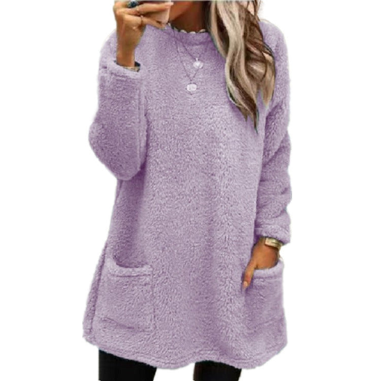 🍂50% RABATT☁️Warmer Damen-Langarmshirt mit Rundhalsausschnitt